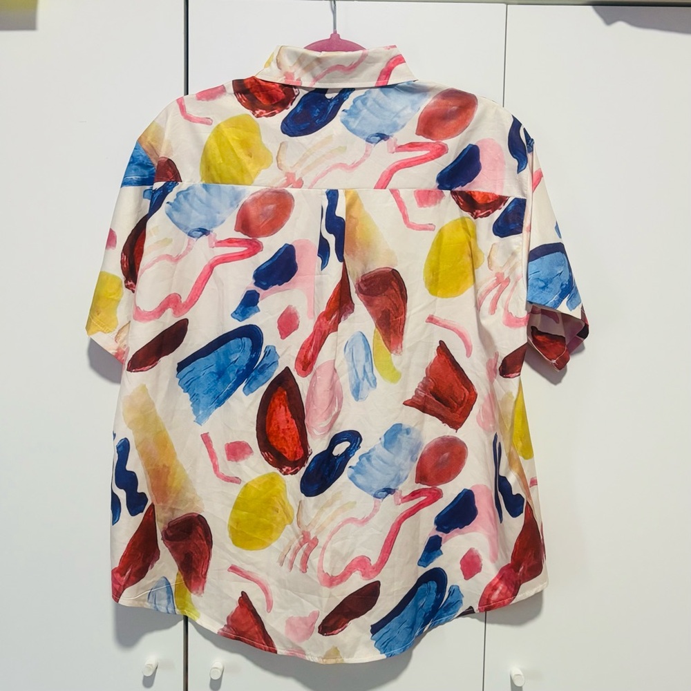 Vibrant Multicolor Women's Blouse - Picture 5 of 7